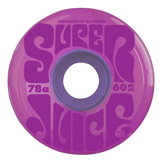 OJ Skateboard Wheels 60mm Super Juice 78A Translucent Purple