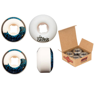 OJ Skateboard Wheels and Independent Bearings Combo 53mm Elite EZ Edge 101A