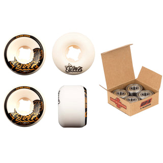 OJ Skateboard Wheels and Independent Bearings Combo 56mm Elite Mini Combo 101A
