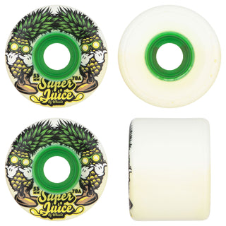 OJ Skateboard Wheels 55mm Pina Colada Mini Super Juice 78A White/Green