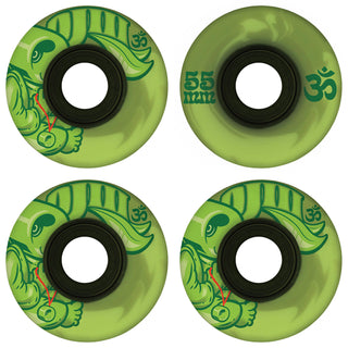 OJ Skateboard Wheels 55mm Cru-Zen Mini Super Juice 78A Emerald Marble Swirl
