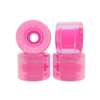 OJ Skateboard Wheels 55mm Bubble Gum Mini Super Juice 78A Transparent Pink
