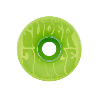 OJ Skateboard Wheels 60mm Bubble Gum Super Juice 78A Transparent Green