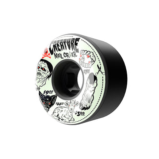 OJ Skateboard Wheels 54mm Creature Mail Order Bloodsuckers 97A Black