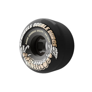 OJ Skateboard Wheels 56mm Double Duro Chubbies 99A/95A Black