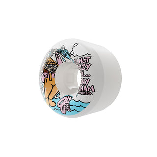 OJ Skateboard Wheels 53mm Tony Latham Elite Full Combo 99A White