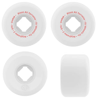 OJ Skateboard Wheels 52mm Keyframe 2 87A White