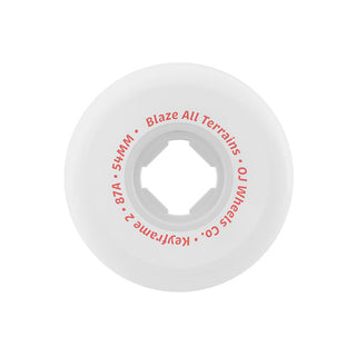 OJ Skateboard Wheels 52mm Keyframe 2 87A White