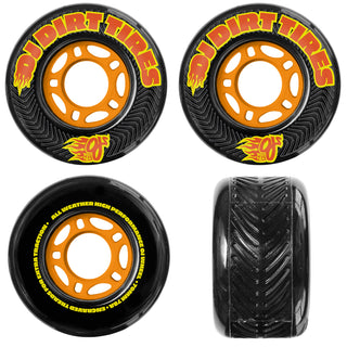 OJ Skateboard Wheels 70mm Thunder Juice Dirt Tires 78A Black