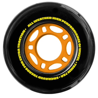 OJ Skateboard Wheels 70mm Thunder Juice Dirt Tires 78A Black