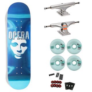 Opera Premium Skateboard with Indy Trucks, Snot Wheels - 8.5" Mask Logo