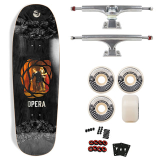 Opera Premium Skateboard with Ace Trucks, Triclops Wheels - 10" Back Stage
