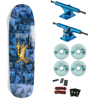 Opera Premium Skateboard with Ace Trucks, Snot Wheels - 9.125" Dragon