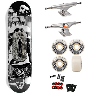 Opera Premium Skateboard with Indy Trucks, Triclops Wheels - 8.5" Clay Kreiner Stacked