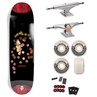 Opera Premium Skateboard with Indy Trucks, Triclops Wheels - 8.5" Dot Pop Slick