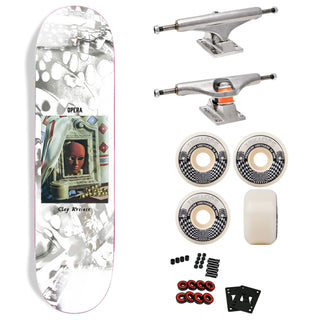Opera Premium Skateboard with Indy Trucks, Triclops Wheels - 8.5" Clay Kreiner Reflection