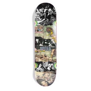 Opera Skateboard Deck Stage Fright Silver 9.0" x 32.1"