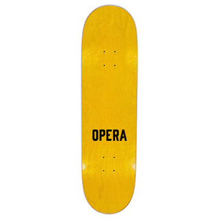 Opera Skateboard Deck Face Holographic Yellow 8.5" x 32"