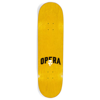 Opera Skateboard Deck Trey Wood Horns Black/Blue Bleed 9.0" x 32.1"