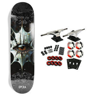Opera Skateboard Complete Evil Eye Symmetrical Pop Slick 8.25" x 31.9"
