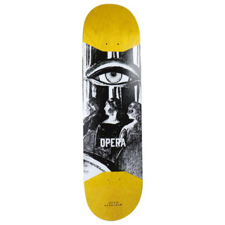 Opera Rider Stock Skateboard Deck Alex Perelson 3rd Eye Yellow 8.5" x 32.625"