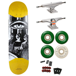 Opera Premium Skateboard with Indy Trucks, Spitfire Wheels - 8.5" Alex Perelson 3rd Eye