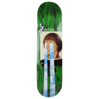 Opera Rider Stock Skateboard Deck Jack Familton Drama Green 7.8" x 31.25"