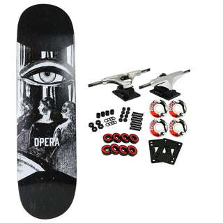 Opera Rider Stock Skateboard Complete Alex Perelson 3rd Eye Black 8.5" x 32.625"