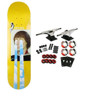 Opera Rider Stock Skateboard Complete Jack Familton Drama Yellow 7.8" x 31.25"
