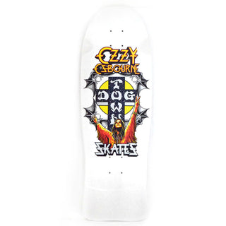 Dogtown Old School Skateboard Deck Ozzy Osbourne Pearl White 10.12" x 30.32"