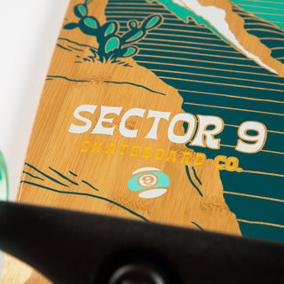 Sector 9 Longboard Offshore Baja Bamboo Swallow Tail 9.35" x 39.5"