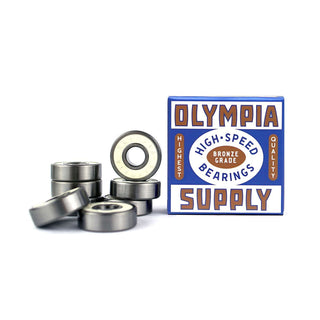 Olympia Supply Skateboard Bearings Bronze Grade High Speed