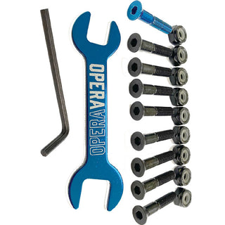 Opera Skateboard Hardware Allen Black/Blue 1" with Tool