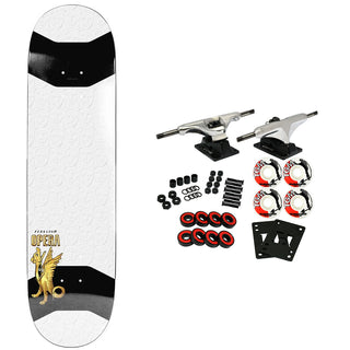 Opera Skateboard Complete Alex Perelson Dragon Minimalist Pop Slick Pearl 8.38" x 31.6"