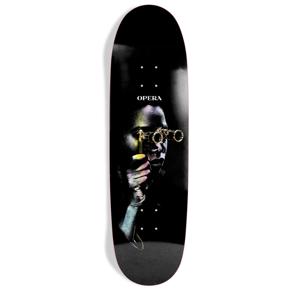 Opera Skateboard Deck Spectator Football Shape Black 9.0