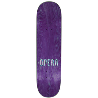 Opera Skateboard Deck Trey Wood Lightning Silver Foil 8.75" x 31.95"