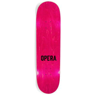 Opera Skateboard Deck Face White 3D Checkers 8.5" x 32"