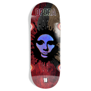 Opera Skateboard Deck Fatties RGB Mask Red/Black 11" x 32"