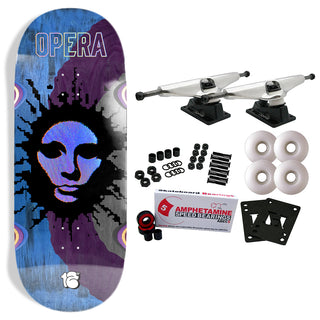 Opera Skateboard Complete Fatties RGB Mask Blue/Purple 12" x 32.4"