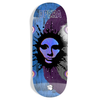 Opera Skateboard Deck Fatties RGB Mask Blue/Purple 12" x 32.4"