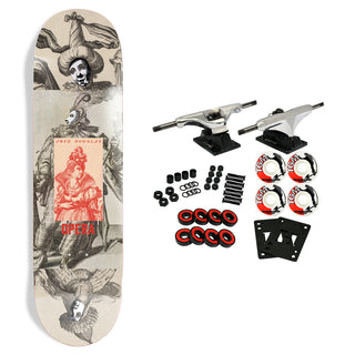 Opera Skateboard Complete Josh Douglas Victorian Natural/Red 8.25" x 32"