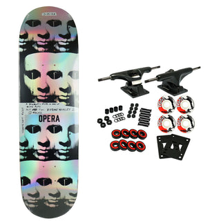 Opera Rider Stock Skateboard Complete Kieren Woolley Repeater Round 8.5" x 31.95"