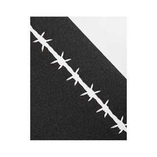 Opera Skateboard Griptape Barbwire Die Cut Black 10" x 33" Sheet
