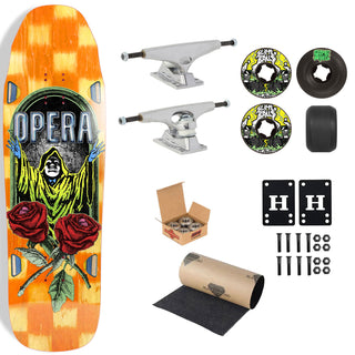 Opera Premium Skateboard Complete Secret Society 9.5" Ft. Krux/Slime Balls/Independent
