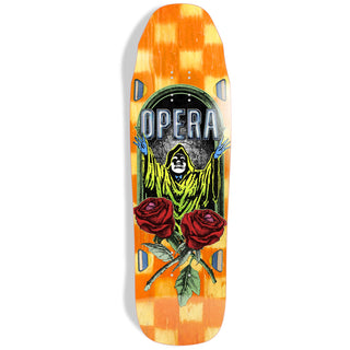 Opera Skateboard Complete Secret Society Yellow/Orange 9.5" x 32"
