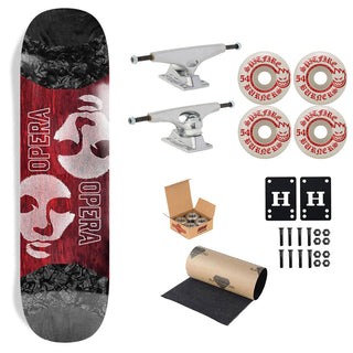 Opera Premium Skateboard Complete Symmetrical Pop Slick 8.5" Ft. Krux/Spitfire/Independent