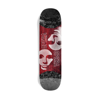 Opera Skateboard Deck Symmetrical Pop Slick Red/Black 8.5" x 31.88"