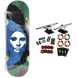 Opera Skateboard Complete Triple Torn Big Mask 9" x 31.85"