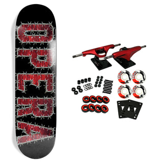 Opera Skateboard Complete Wire Black/Red 8.0" x 31.6"