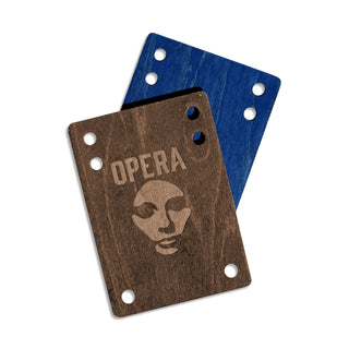 Opera Skateboard Risers 5-Ply Riser Pads Wood Veneer 1/4"